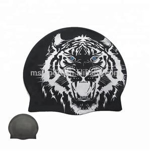 Chapeau <span class=keywords><strong>de</strong></span> <span class=keywords><strong>bain</strong></span> en silicone coloré, casquette <span class=keywords><strong>de</strong></span> <span class=keywords><strong>bain</strong></span> imperméable pour femmes et hommes, course pour sports aquatiques, à la mode - Product Image 2