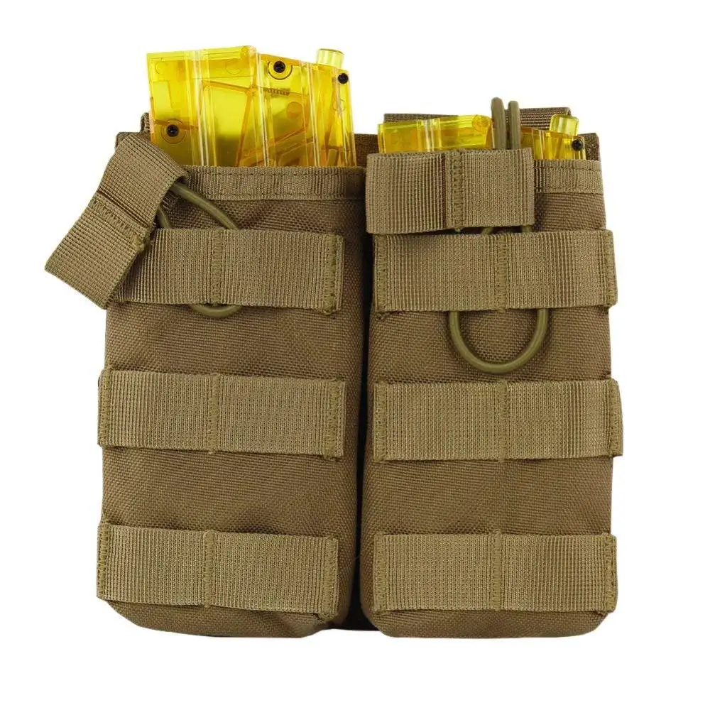 Лидер продаж Amazon, Индивидуальная сумка ak 47 Mag, двойная сумка для магазина, сумка с открытым верхом, военная сумка-держатель для боеприпасов Molle