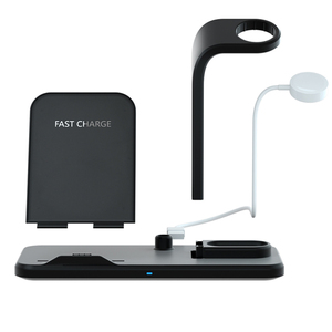Support de <span class=keywords><strong>chargeur</strong></span> sans fil pour <span class=keywords><strong>AirPods</strong></span>, station de chargement sans fil détachable 3 en 1 pour téléphone Porte-crayon Support de <span class=keywords><strong>chargeur</strong></span> sans fil rapide - Product Image 4
