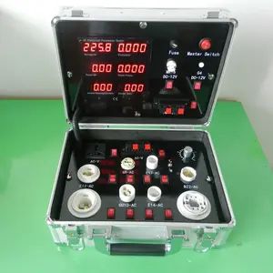 Taşınabilir özel LED ışık ampul Tester bavul ekran ve sergi için Demo durumda LED