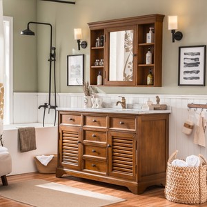 Mueble <span class=keywords><strong>de</strong></span> Salón y <span class=keywords><strong>Baño</strong></span> <span class=keywords><strong>de</strong></span> Estilo Moderno, Material <span class=keywords><strong>de</strong></span> Roble Tailandés <span class=keywords><strong>de</strong></span> Alta Calidad, Estructura <span class=keywords><strong>de</strong></span> MDF, Superficie Sólida, Independiente - Product Image 3