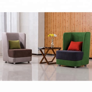 Respaldo Alto hotel dormitorio sillón con otomana para reposapiés - Product Image 4
