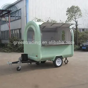 Remolcable tiro Acero inoxidable carrito de comida móvil fabricante en China