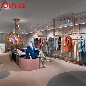 Pano de luxo <span class=keywords><strong>Showcase</strong></span>/Loja de Roupas Exibição Vitrine Decoração/Loja de Roupas de Design de Interiores