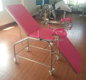 อุปกรณ์ห้องคลอดโรงพยาบาล BT-OE017b โต๊ะตรวจทางการแพทย์สำหรับตรวจภายในสตรี โต๊ะตรวจภายในสตรีแบบพกพาทำจากสแตนเลส - Product Image 6