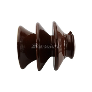 ฉนวนเซรามิกพอร์ซเลนแบบขาเสียบสีน้ำตาล 20kv VHD-20 สำหรับสายไฟบนเสา - Product Image 2