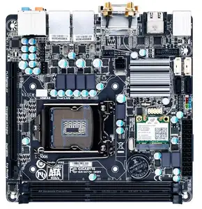 Gigabyte เมนบอร์ด LGA 1155 DDR3 1600,เมนบอร์ด Intel H77 HMDI SATA 6กิกะไบต์/วินาที USB 3.0 Mini ITX GA-H77N-WIFI