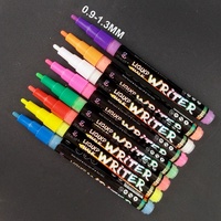8 marqueurs Led marqueur, à base d'eau, brillent dans l'obscurité, stylo à encre Fine et facile à nettoyer, pointes bulbe, liquide, marqueur de craie