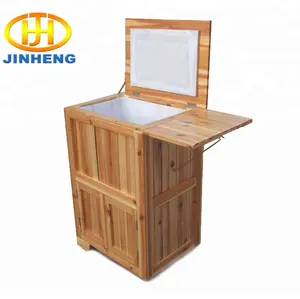 JINHENG Insulated wooden cooler with stand base