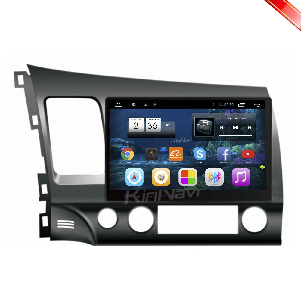 Kirinavi WC-HC1611 10.2 "Android 10.0 Navigatie Voor Honda Civic Can-Bus Auto Dvd 2006 - 2011 Touch Screen