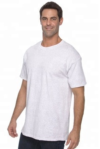 T-Shirt in tinta unita di grandi dimensioni da uomo senza cuciture laterali/t-Shirt tubolare bianca - Product Image 2