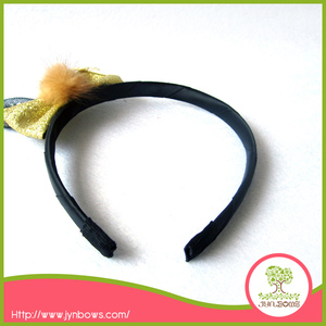 Oreilles de <span class=keywords><strong>lapin</strong></span> <span class=keywords><strong>Bandeau</strong></span> avec Jaune Boule De Fourrure - Product Image 4