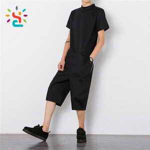Tuta Intera con Zip Posteriore per <span class=keywords><strong>Uomo</strong></span>, Pigiama Sportivo Nero, Promozione - Product Image 2