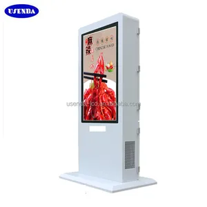 IP65 Waterproof Lcd Outdoor Advertising Kiosk 65 Inch Touch Screen All In 1 PC Advertising Monitors