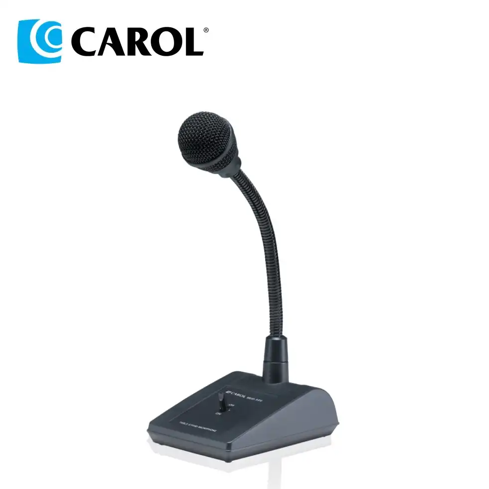 Carol sistema de alta qualidade pa 6.3mm plugue connferência microfone gola de cisne desktop microfone
