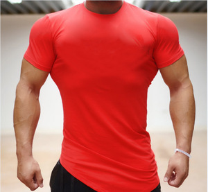 Camiseta Deportiva Personalizada con Logotipo, Camiseta de Gimnasio de Poliéster Comprimido para Hombre - Product Image 5