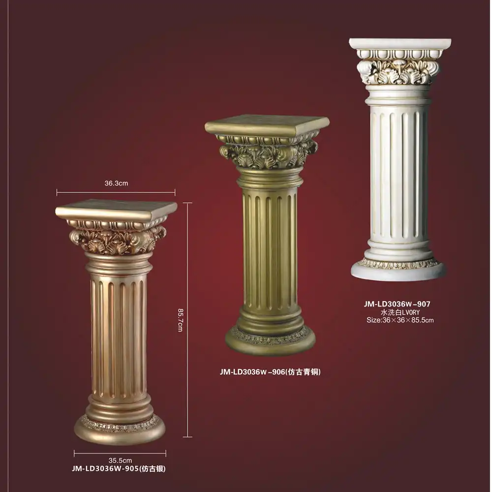 Pilar romano de plástico pu decorativo do poliuretano, de alta qualidade, bom preço