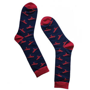 Chaussettes décontractées en bambou pour hommes - Chaussettes respirantes et confortables sans coutures pour la saison printanière avec des motifs d'animaux dinosaures sur le corps - Product Image 5