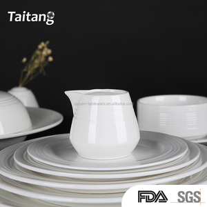 Hotel uso 12 personas blanco de cena de porcelana - Product Image 4