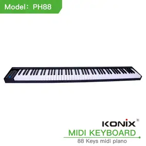 Piano Digital 88 Nada Profesional, Keyboard Midi Baterai Lithium Piano Elektronik Terbaru