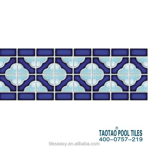 Thiết Kế Mẫu Không Trượt Hồ Bơi Đầy Màu Sắc Mosaic Tường Biên Giới Gạch - Product Image 2