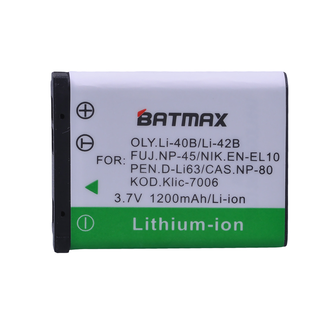 High Quality  LI-42B Li-40B LI42B Li 42B 40B EL10 NP800 KLIC-7006 Camera Battery for OLYMPUS U700 U710 FE230 FE340 FE290 FE360