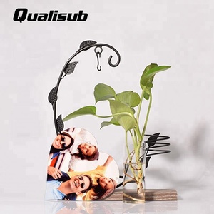 Qualisub-<span class=keywords><strong>marcos</strong></span> de fotos de Metal y madera para sublimación <span class=keywords><strong>con</strong></span> botella de <span class=keywords><strong>flores</strong></span> - Product Image 6