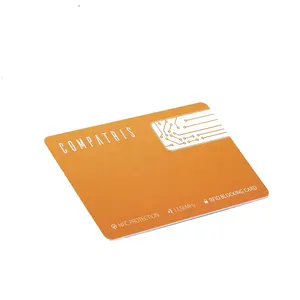 Profesyonel su geçirmez RFID engelleme kartı anti-fırça güvenli kredi kartı koruyucu