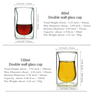 <strong>Double</strong> <strong>Wall</strong> <strong>Glass</strong> <strong>Coffee</strong> <strong>Cup</strong> - Product Image 6