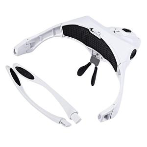 एलईडी रोशनी के साथ <span class=keywords><strong>5</strong></span> लेंस Loupe Eyewear ताल LampInterchangeable लेंस 1.0X/1.5X/2.0X/2.5X/3.5X पहने चश्मा शीशा