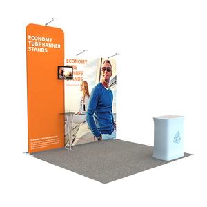 屋外広告トレードショー展ポリエステルポップアップブース生地パネル壁スタンドテンション生地ディスプレイ - Product Image 1