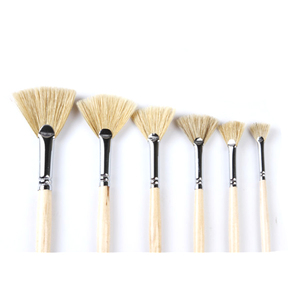 ensemble/en vrac fournitures d'art en gros <span class=keywords><strong>peinture</strong></span> à l'<span class=keywords><strong>huile</strong></span> brosse ventilateur tête sanglier soies artiste brosse - Product Image 2