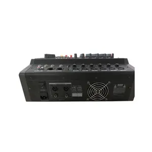 8 channel pmx audio mixer PMX-8 with 2x400w at 4ohm DSP effect,MP3,USB, 1 AUX input/output