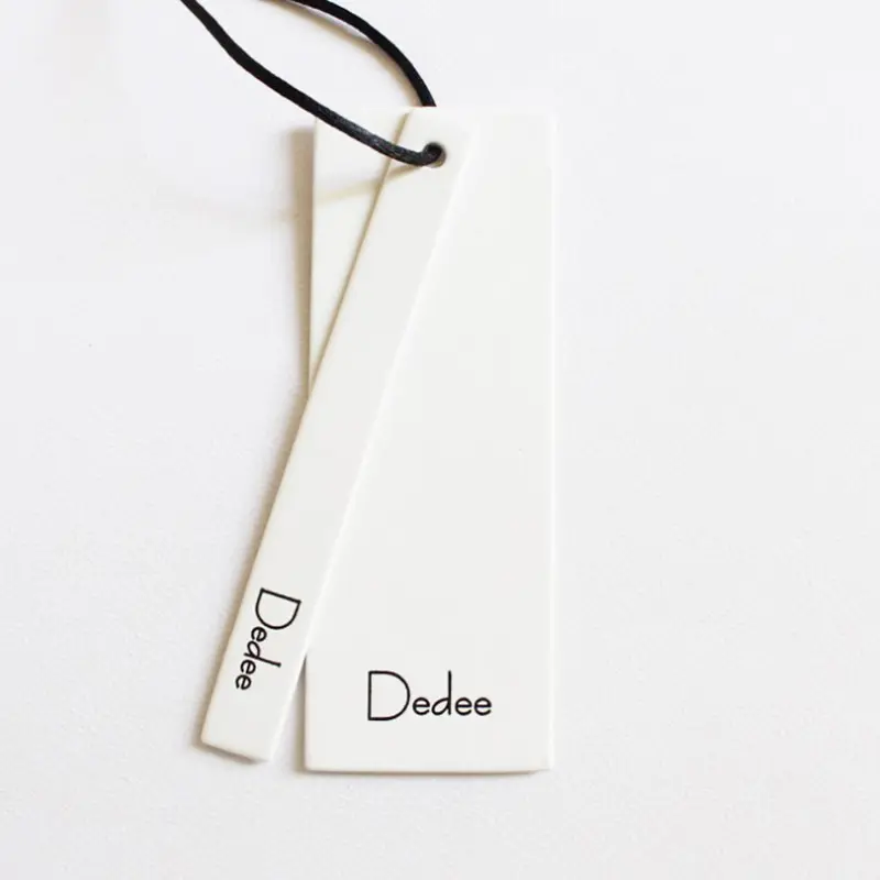 Wholesale Custom Logo Clothing Garment Eco-Friendly Thick Paper Swing Hang Tags