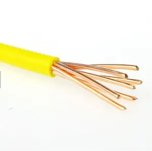 450/750V Núcleo de cobre PVC isolado H07V-R Preço do fio elétrico Azul Vermelho Y/G