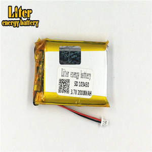 Plug 1.0-2 P 103450 Lithium battery 2000 mah Rechargeable Li Polymer Battery PL LiPo battery with wire - Product Image 2