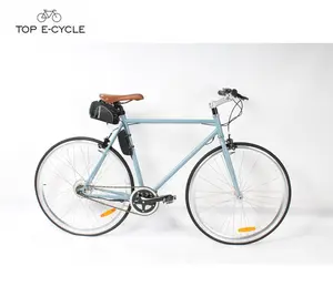 경량 16KG 페달 지원 Fixie 전기 자전거