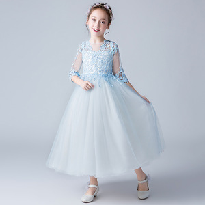 <span class=keywords><strong>Vestido</strong></span> <span class=keywords><strong>de</strong></span> Encaje <span class=keywords><strong>de</strong></span> Manga Media para Niña, <span class=keywords><strong>Primera</strong></span> Comunión, Fiesta, Talla Grande, Vestidos <span class=keywords><strong>de</strong></span> Novia Blancos para Niñas - Product Image 2