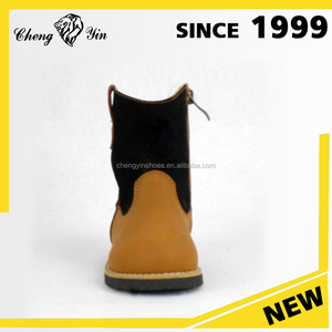 Venta al por mayor niños <span class=keywords><strong>de</strong></span> China zapatos <span class=keywords><strong>de</strong></span> la bota tanto Side Zipper tobillo Boot niños vaquero bota <span class=keywords><strong>de</strong></span> montar - Product Image 3