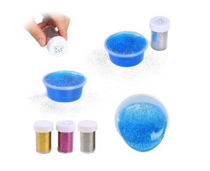 Play Dough Snow Pearl Clear Rice Beads Fluffy Fishbowl Galaxy Color ASMR Pressure Release <strong>Slime</strong> for Kids DIY - Product Image 4