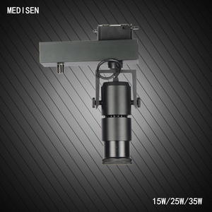 Foucs y DimmableWhite/Shell Negro Luz de la Pista Punto 2 alambre de 3 Hilos Mazorca 30 W Llevó la Luz de La Pista - Product Image 2