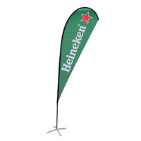 Tuoye – bannière volante extérieure, impression personnalisée, drapeau de goutte d'eau, drapeau de plage avec nœud de Bali avec Base en Corss