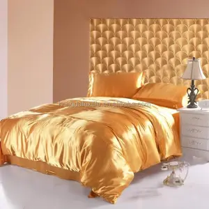 Conjunto de lençol de seda luxuoso chinês, 22 morango, folhas de cama