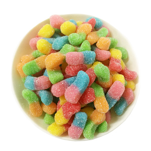 Multi-colori <span class=keywords><strong>di</strong></span> Frutta Sapore Rivestite <span class=keywords><strong>di</strong></span> <span class=keywords><strong>Zucchero</strong></span> Molle Della Caramella della Gelatina Cina - Product Image 1
