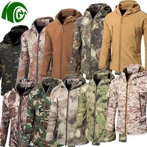 Soft Shell Jacket High Quality Outdoor Tactical Tad Shark Skin Men Camouflage Uniform Tactical Clothing for Men