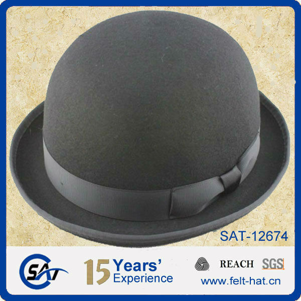 2014 черный 100% австралийской шерсти войлочных шляпы
