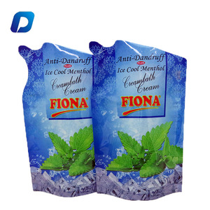 Logotipo personalizado, embalaje líquido, bolsas de PE, bolsas de embalaje con forma de pie, pico falso para crema facial, superficie de impresión de huecograbado - Product Image 1