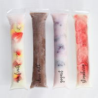 Sac à glace en silicone sans BPA, pochette pour Pop de glace, emballage à fermeture éclair, moule à glace