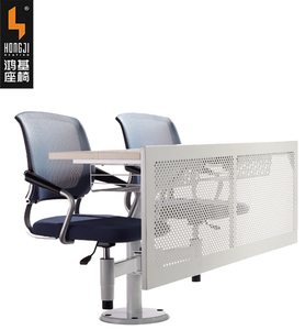 Muebles modernos de la Escuela de mesa de estudio doble asientos silla giratoria estudiante escritorio y silla de madera de la tableta de escritura - Product Image 5