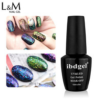 Gel uv soak-off, vernis à ongles, effet d'ombre de galaxie, étanche, chine